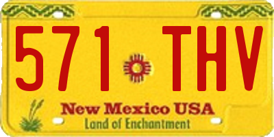 NM license plate 571THV