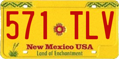 NM license plate 571TLV