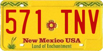 NM license plate 571TNV
