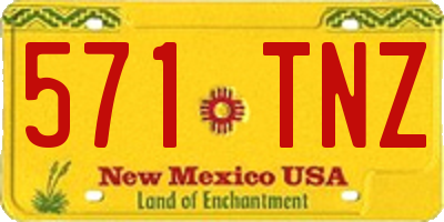 NM license plate 571TNZ