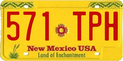 NM license plate 571TPH