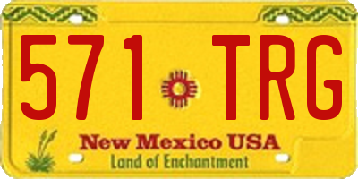 NM license plate 571TRG