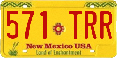 NM license plate 571TRR