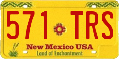 NM license plate 571TRS