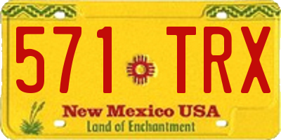 NM license plate 571TRX