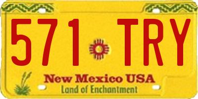 NM license plate 571TRY