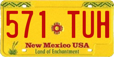 NM license plate 571TUH
