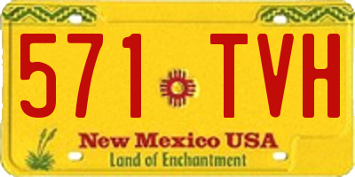 NM license plate 571TVH