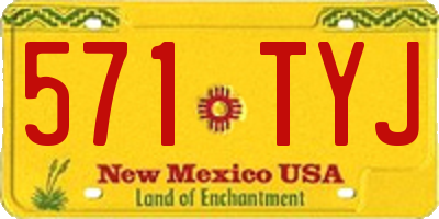 NM license plate 571TYJ