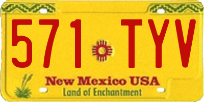 NM license plate 571TYV