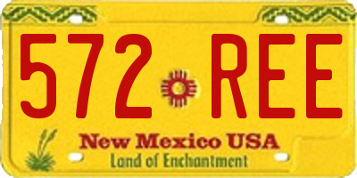 NM license plate 572REE