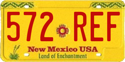 NM license plate 572REF