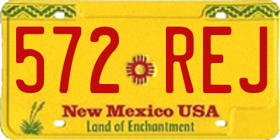 NM license plate 572REJ