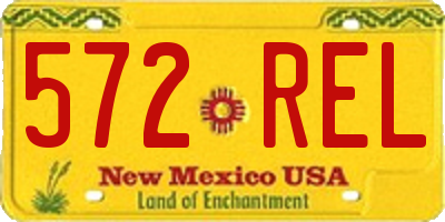 NM license plate 572REL