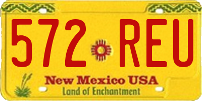 NM license plate 572REU