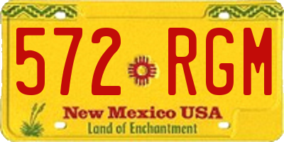 NM license plate 572RGM