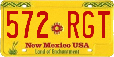 NM license plate 572RGT