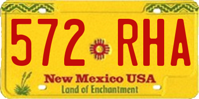 NM license plate 572RHA