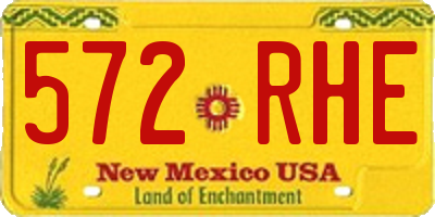 NM license plate 572RHE