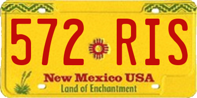 NM license plate 572RIS