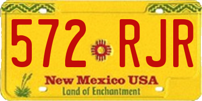 NM license plate 572RJR
