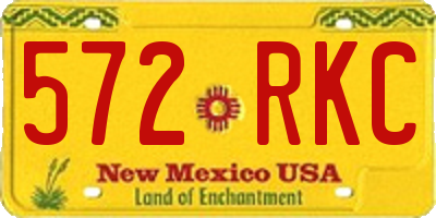 NM license plate 572RKC