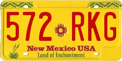 NM license plate 572RKG