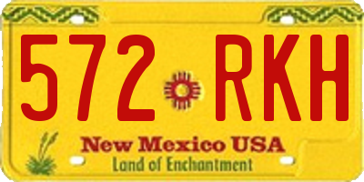 NM license plate 572RKH