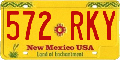 NM license plate 572RKY