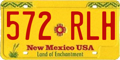 NM license plate 572RLH