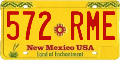 NM license plate 572RME