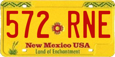 NM license plate 572RNE