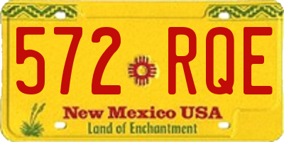 NM license plate 572RQE