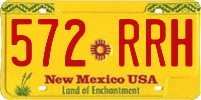 NM license plate 572RRH
