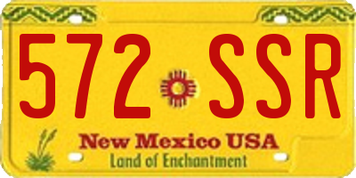 NM license plate 572SSR