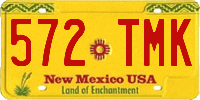 NM license plate 572TMK