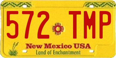 NM license plate 572TMP