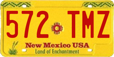 NM license plate 572TMZ
