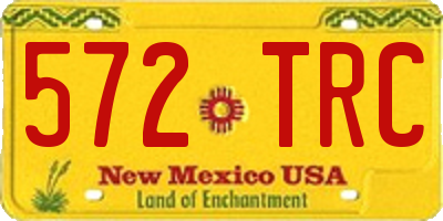 NM license plate 572TRC
