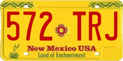 NM license plate 572TRJ
