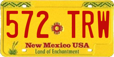 NM license plate 572TRW