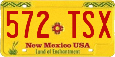 NM license plate 572TSX