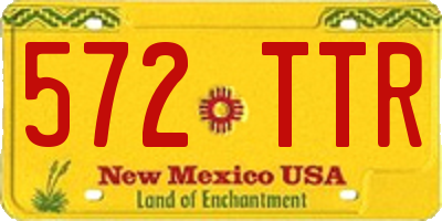 NM license plate 572TTR