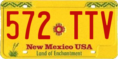 NM license plate 572TTV