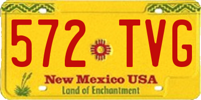 NM license plate 572TVG