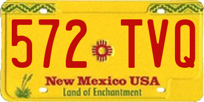 NM license plate 572TVQ