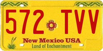NM license plate 572TVV