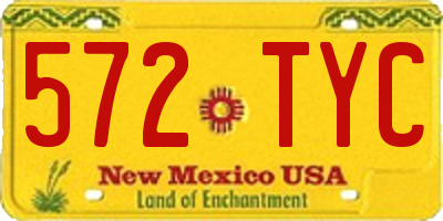 NM license plate 572TYC