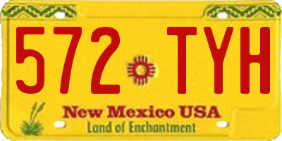 NM license plate 572TYH