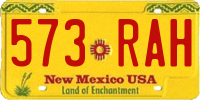 NM license plate 573RAH